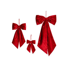 Load image into Gallery viewer, Bows Ralph Red VELVET