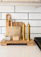 Load image into Gallery viewer, Trivet Riser Solid Elm Wood