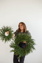 Load image into Gallery viewer, Norfolk & Cypress Real Touch Mix Christmas Wreath