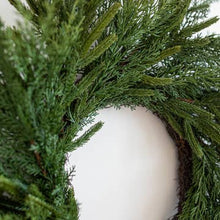 Load image into Gallery viewer, Norfolk & Cypress Real Touch Mix Christmas Wreath