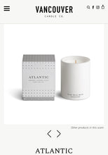Load image into Gallery viewer, Vancouver Candle Co. 10 oz Boxed Candle