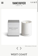 Load image into Gallery viewer, Vancouver Candle Co. 10 oz Boxed Candle