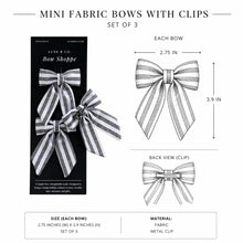 Load image into Gallery viewer, Mini Fabric Bows with Clips Set
