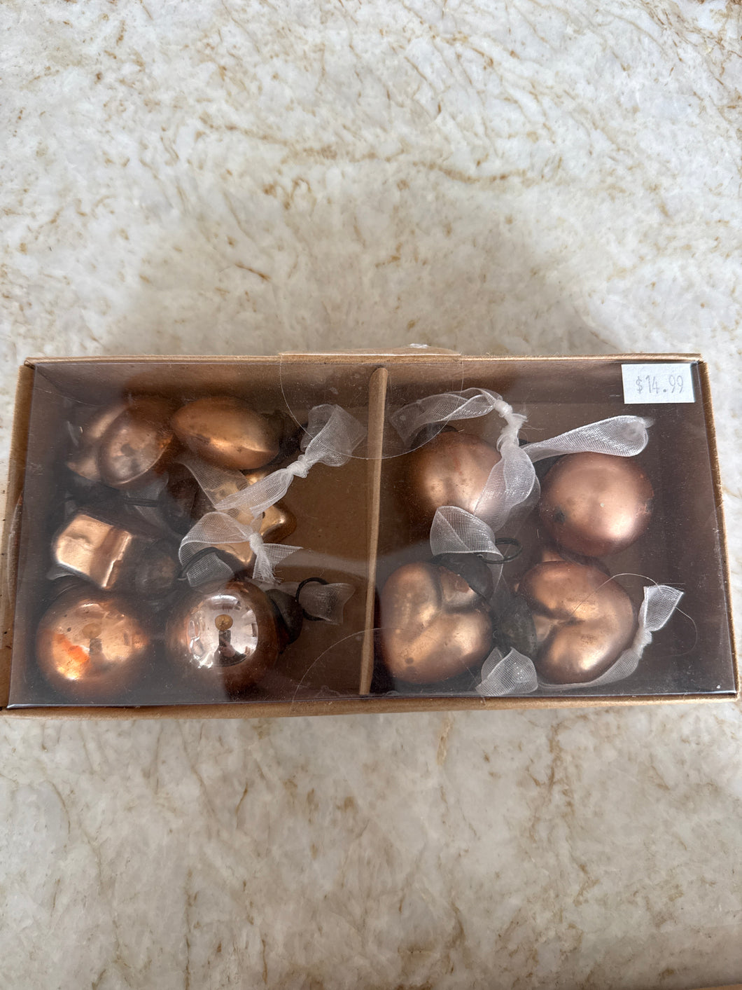 Bronze glass ornaments