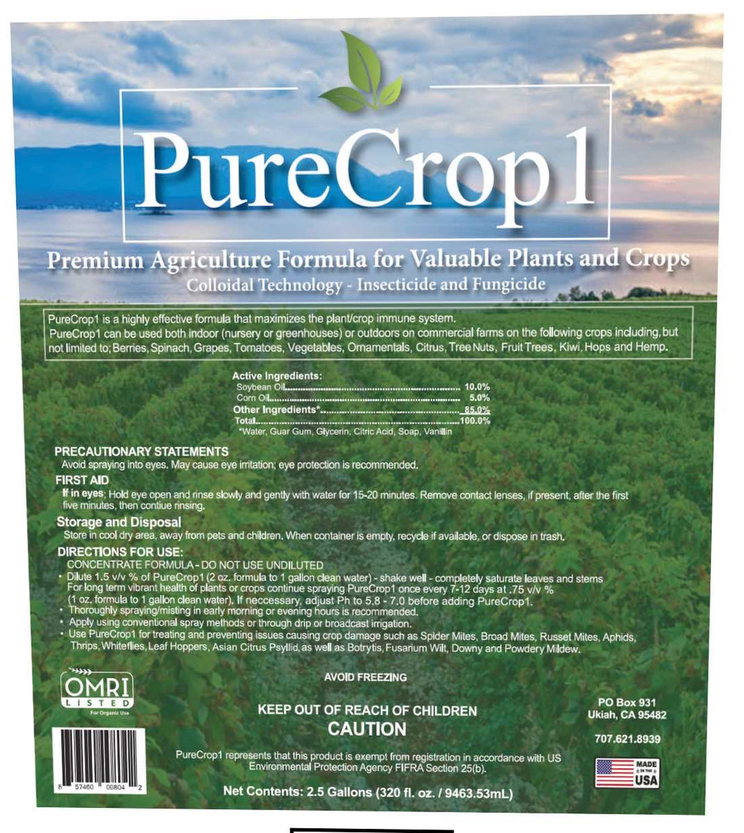 PureCrop1 Organic Biostimulant / Insecticide / Fungicide 473ML – The ...