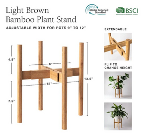 Adjustable Bamboo Plant Stand