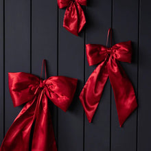 Load image into Gallery viewer, Bows Red Satin
