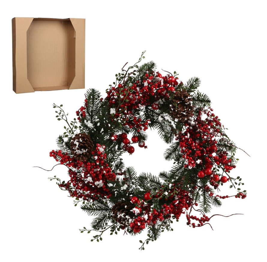 Aiden Wreath Red