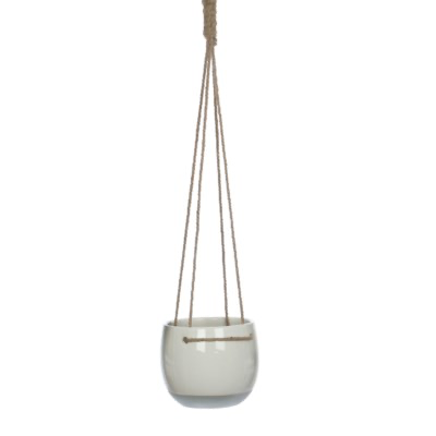 Resa White Hanging pot