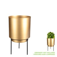 Gold Planter W/ Stand